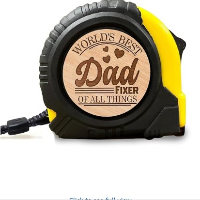 Fathers Day Dad Gifts from Daughter Son Wife - Ideal Fathers Day Birthday Gifts for Father Daddy New Dads Father in Law Grandpa gift- Engraved Retractable Tape Measure Tools Gift (Dad)